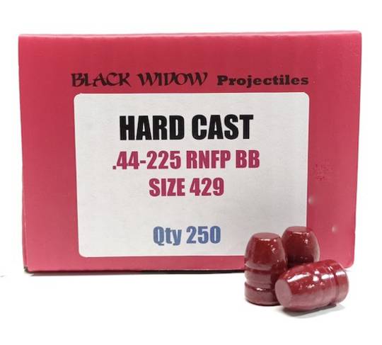 Black Widow Projectiles .44cal 225gr RNFP .429" x250
